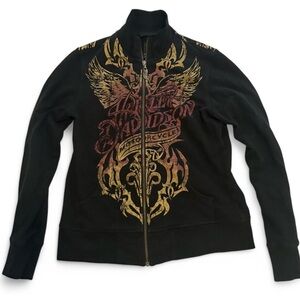 Harley-Davidson Black Zip-Up Jacket